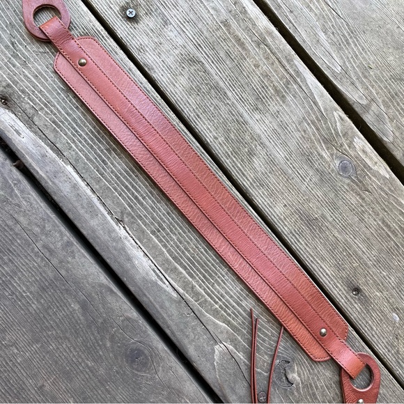 Banana Republic Brown Leather Tie Belt NWT Sz S - Picture 6 of 15